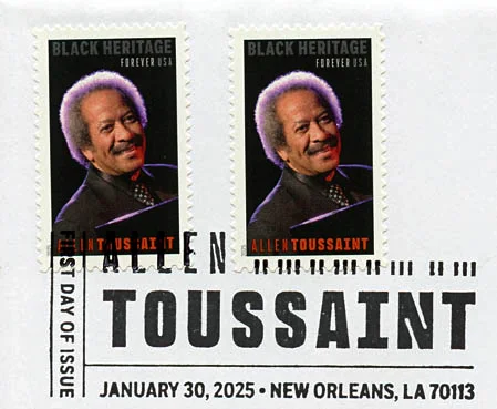 Allen Toussaint stamp 2025 Black Heritage series