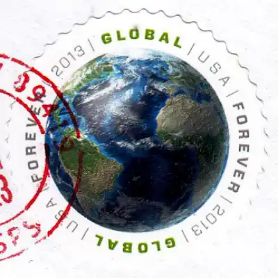 Global forever stamp 2013 Globe