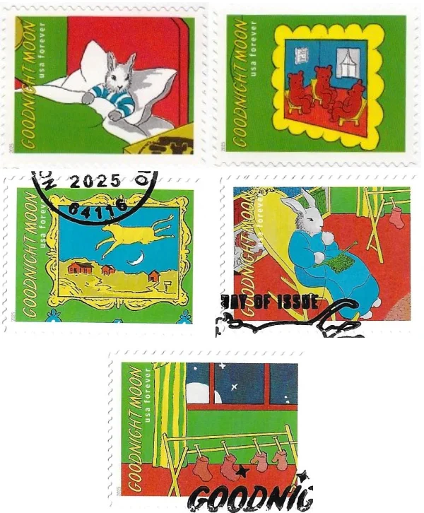 Goodnight Moon stamps 2025