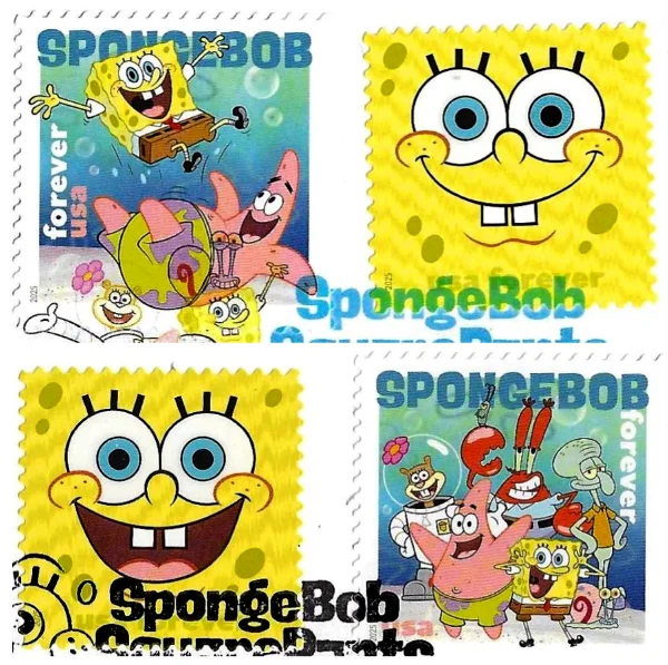 SpongeBob SquarePants stamps 2025