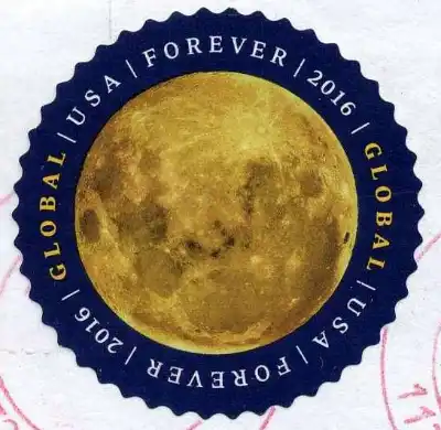 Global forever stamp 2016 The Moon
