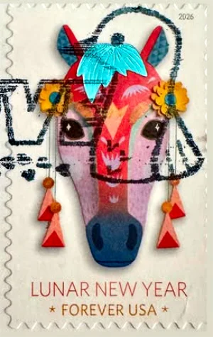 Year of the Horse Forever stamp 2026