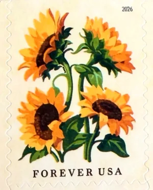 Sunflower stamp 2026