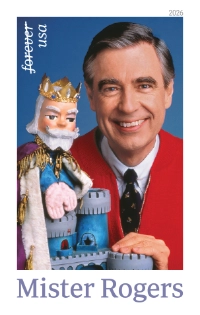 Stamp Encore Winner Mister Rogers stamp 2026