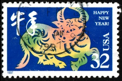 US Lunar year of Ox stamp 1997