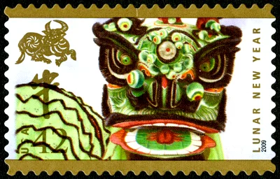 US Lunar year of Ox stamp 2009