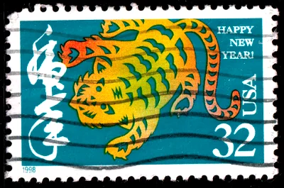 US Lunar year of Tiger stamp 1998