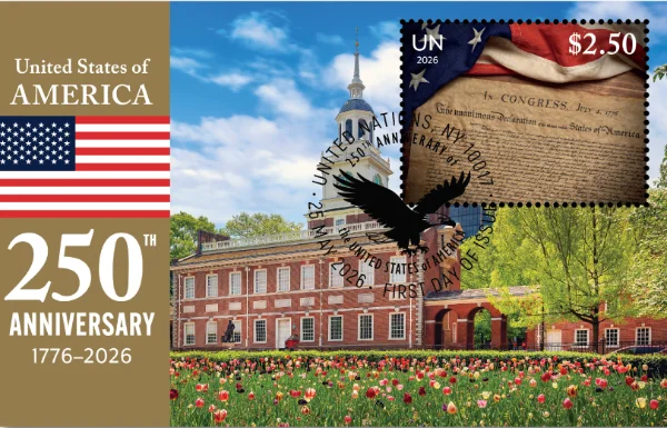 America 250 UN stamp