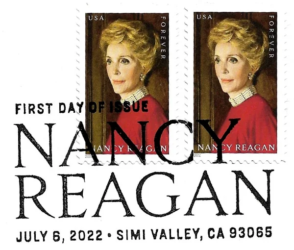 Nancy Reagan forever stamp 2022