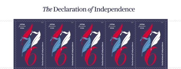 Declaration of Independence US stamp 2026