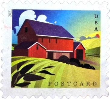 Domestic postcard stamp issued in 2021
