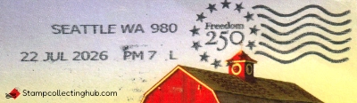 Freedom 250 national postmark