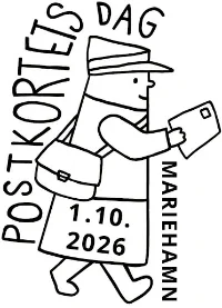 World postcard day postmark Aland 2026