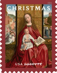 Christmas Madonna and Child stamp 2026