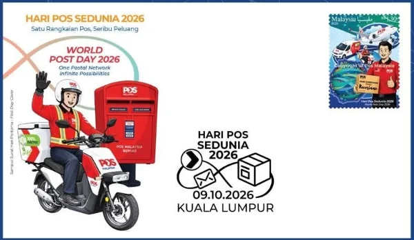 World post Day stamp Malaysia 2026